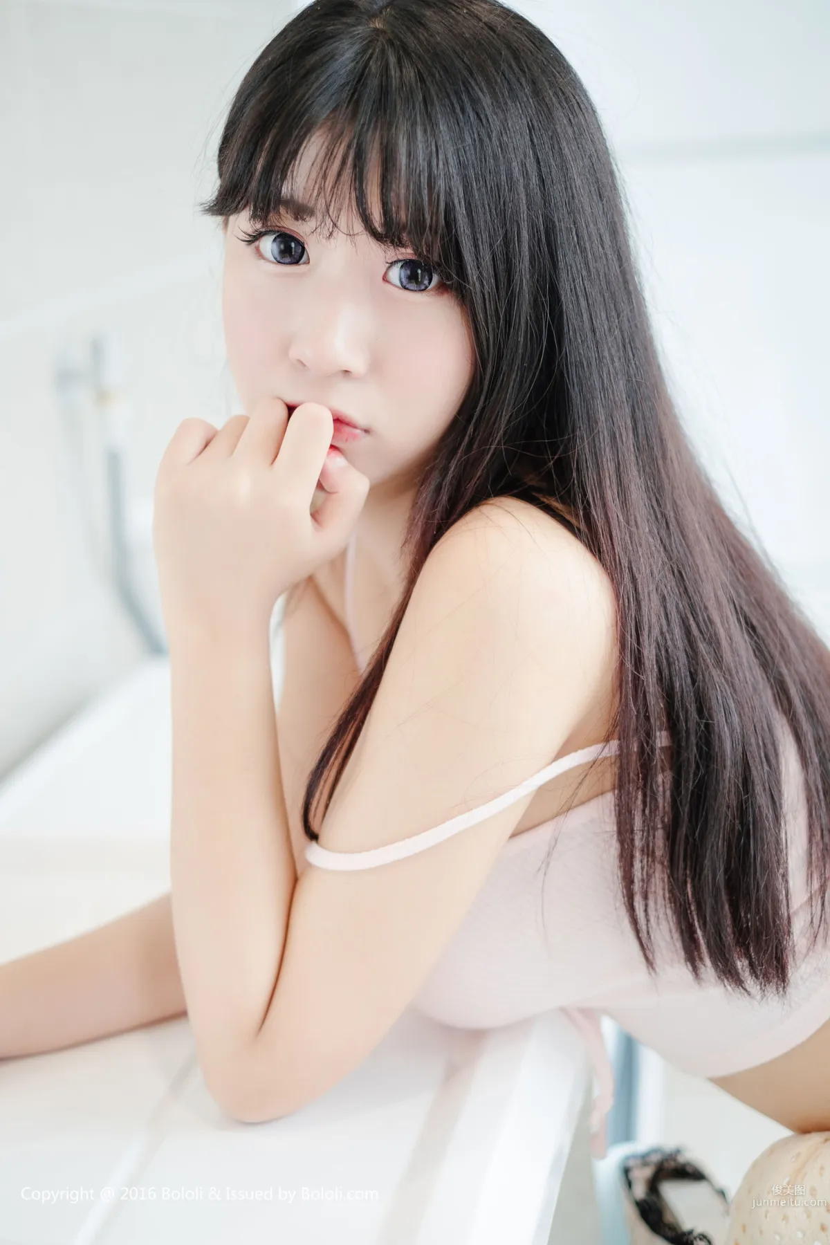Mao Jiujiang, Baby Face and Big Bust Little Cat Nine, Laundry Room Playful Temptation [Boluoshe] BOL.005 Photo Set photo 39