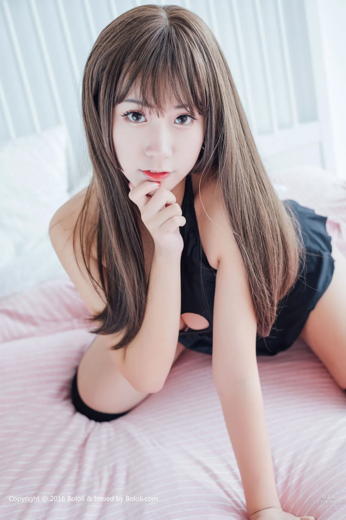 Mao Jiujiang, Peach Heart Open-Chest Vest Seduction Series [Boluoshe] BOL.020 Photo Set photo 16
