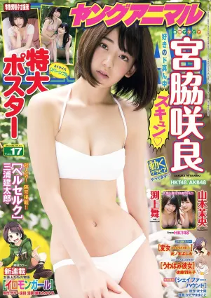 宮脇咲良 山本茉央 渕上舞 [Young Animal] 2015年No.17 寫真雜志