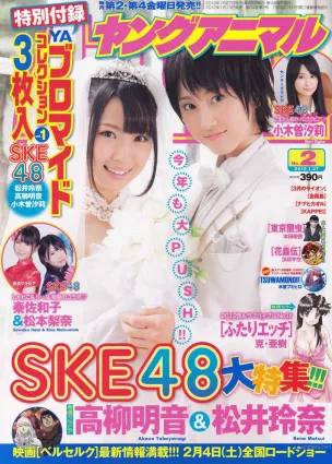 松井玲奈 高柳明音 [Young Animal] 2012年No.02 寫真雜志