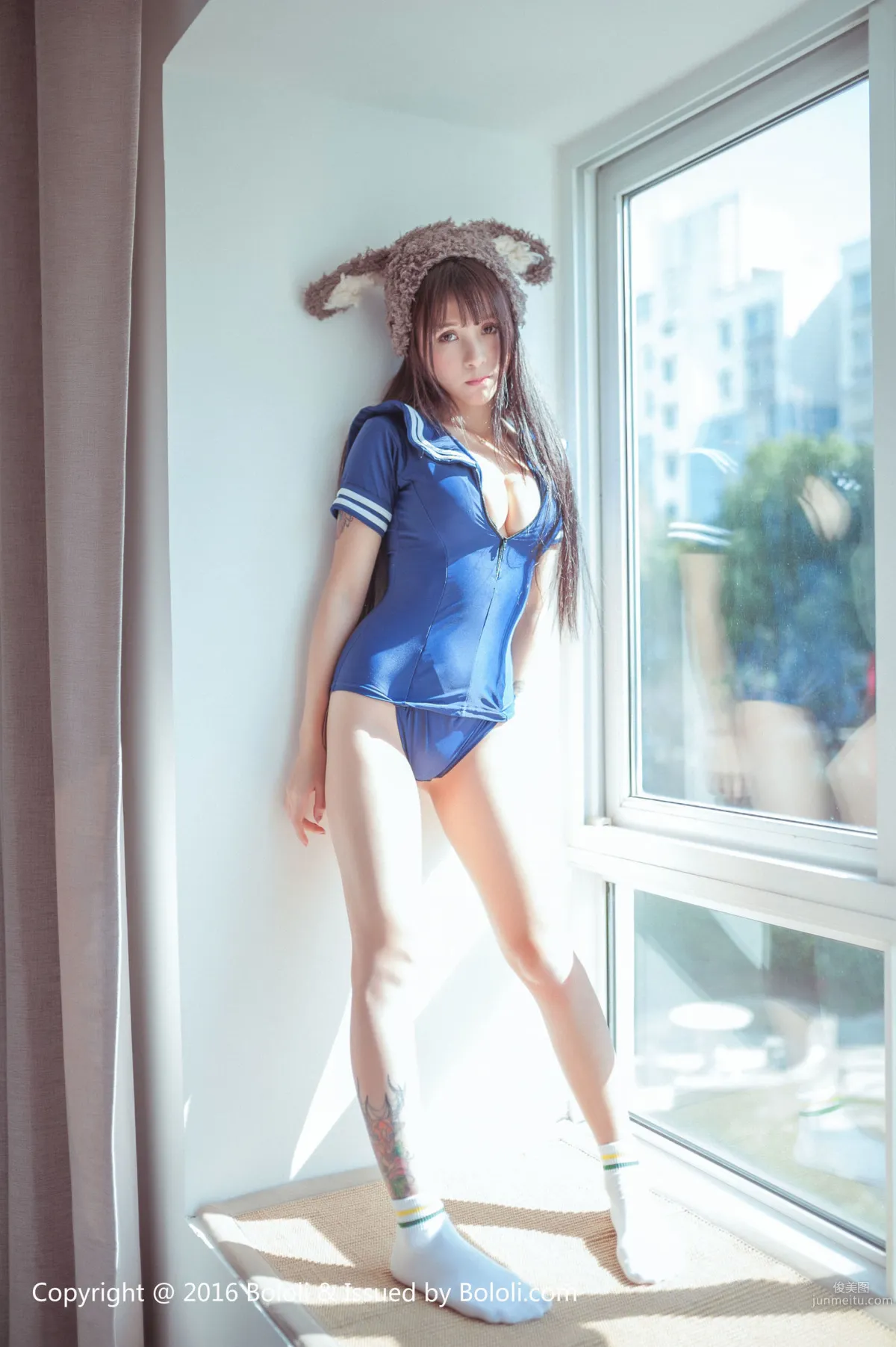 Xia Meijiang 《Cute Donkey School Swimsuit》 [Bololi] BOL.034 Photo Set photo 37