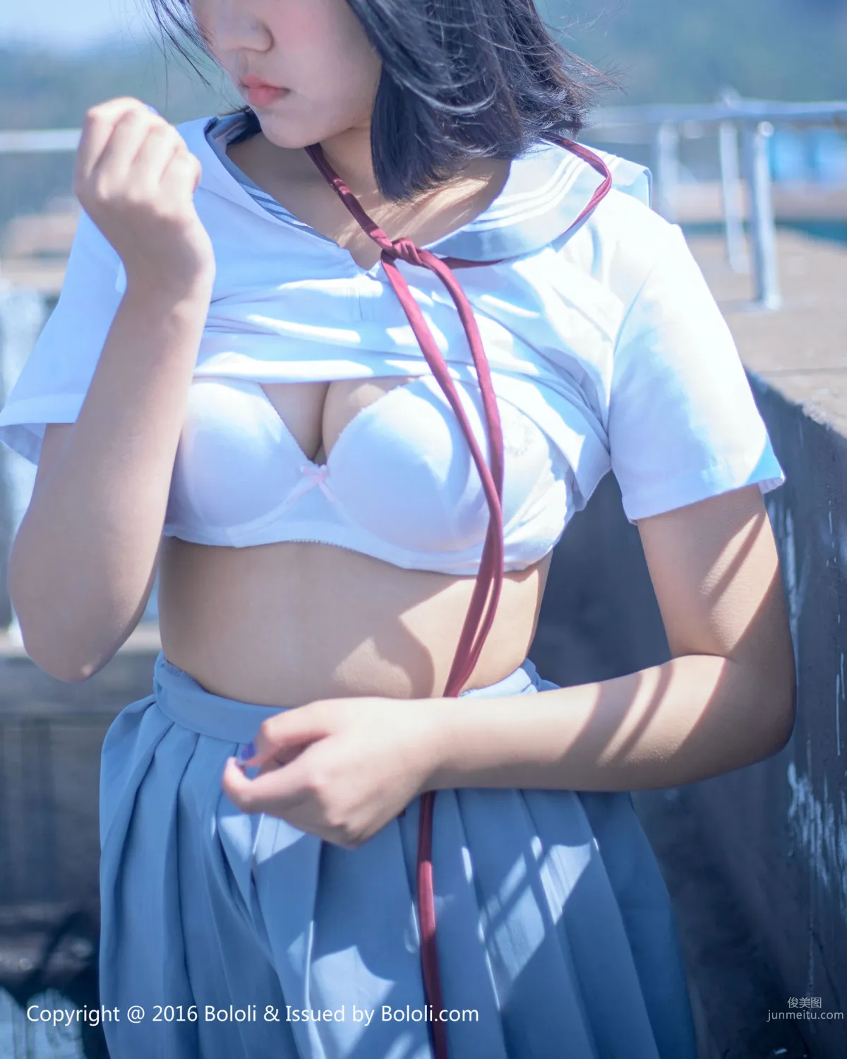 汐姐《天台JK制服》 [Bololi波蘿社] BOL.096 寫真集 30