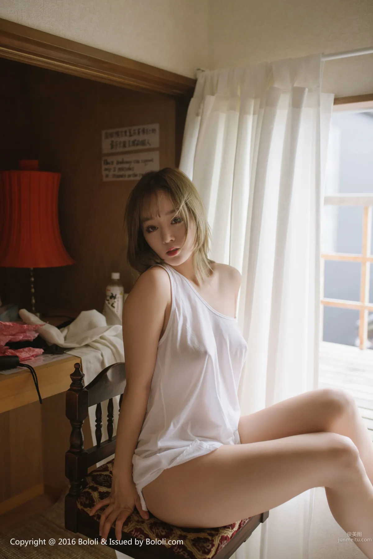 Wang Yuchun Sexy Girl in Gauze Skirt [Boluoshe] BOL.098 Photo Set photo 11