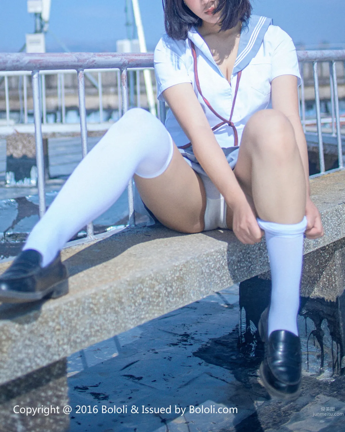 汐姐《天台JK制服》 [Bololi波蘿社] BOL.096 寫真集 24