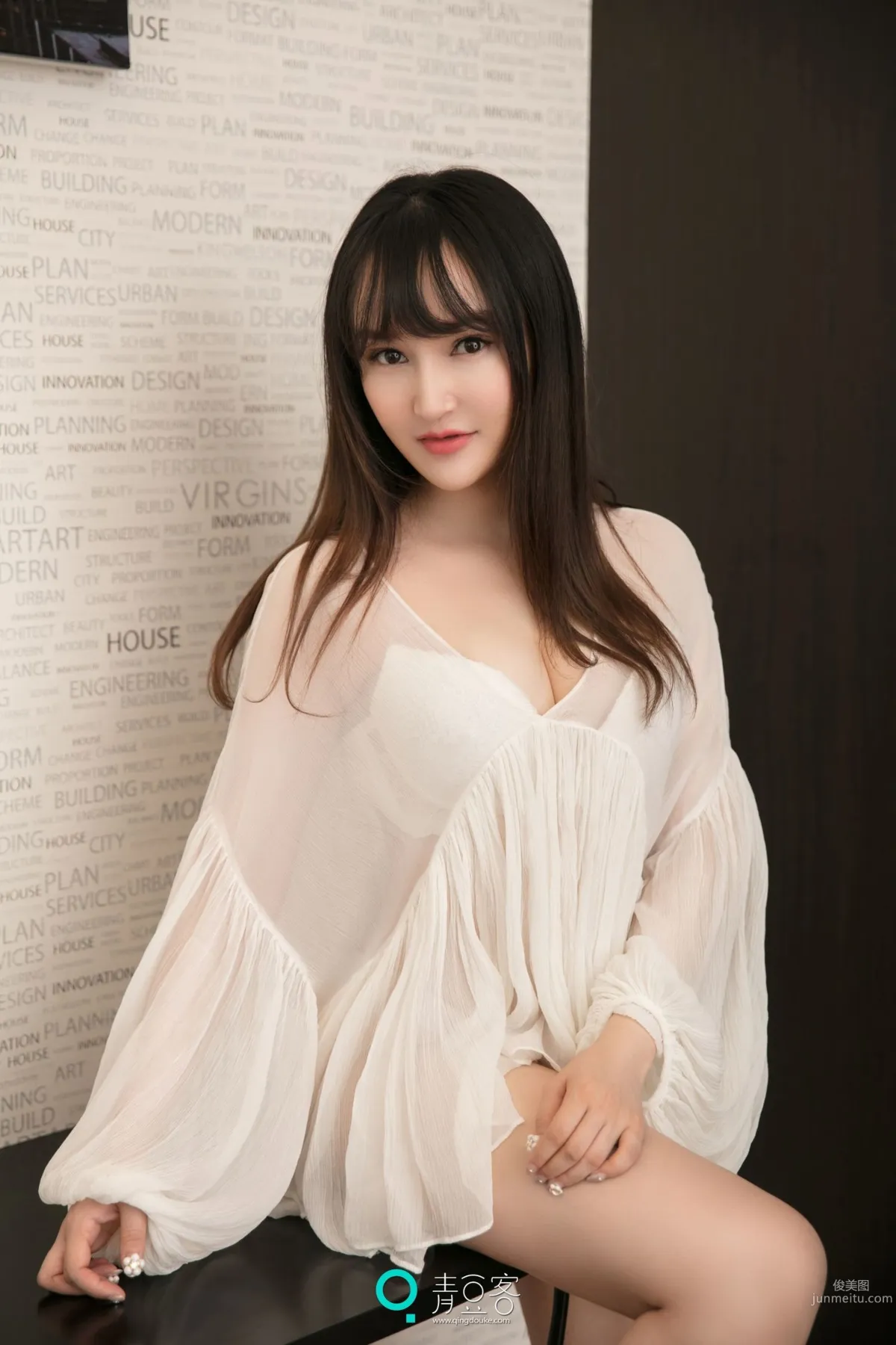 吳嬌《透視裝+女仆+内衣》 [青豆客] 寫真集 16