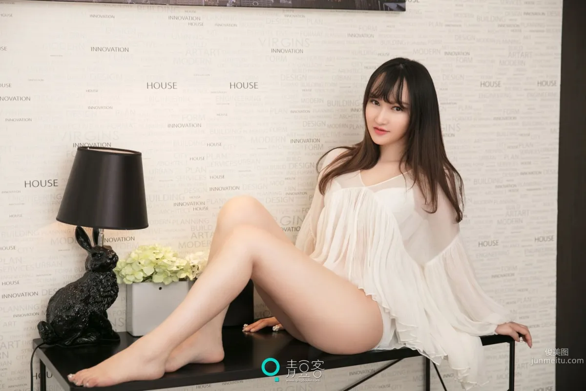 吴娇《透视装+女仆+内衣》 [青豆客] 写真集7
