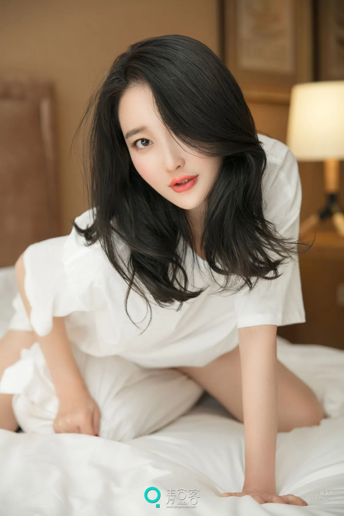 Xiao Tongxue Pajamas + See-Through + Uniform + T-Shirt [QingDouKe] Photo Set photo 46