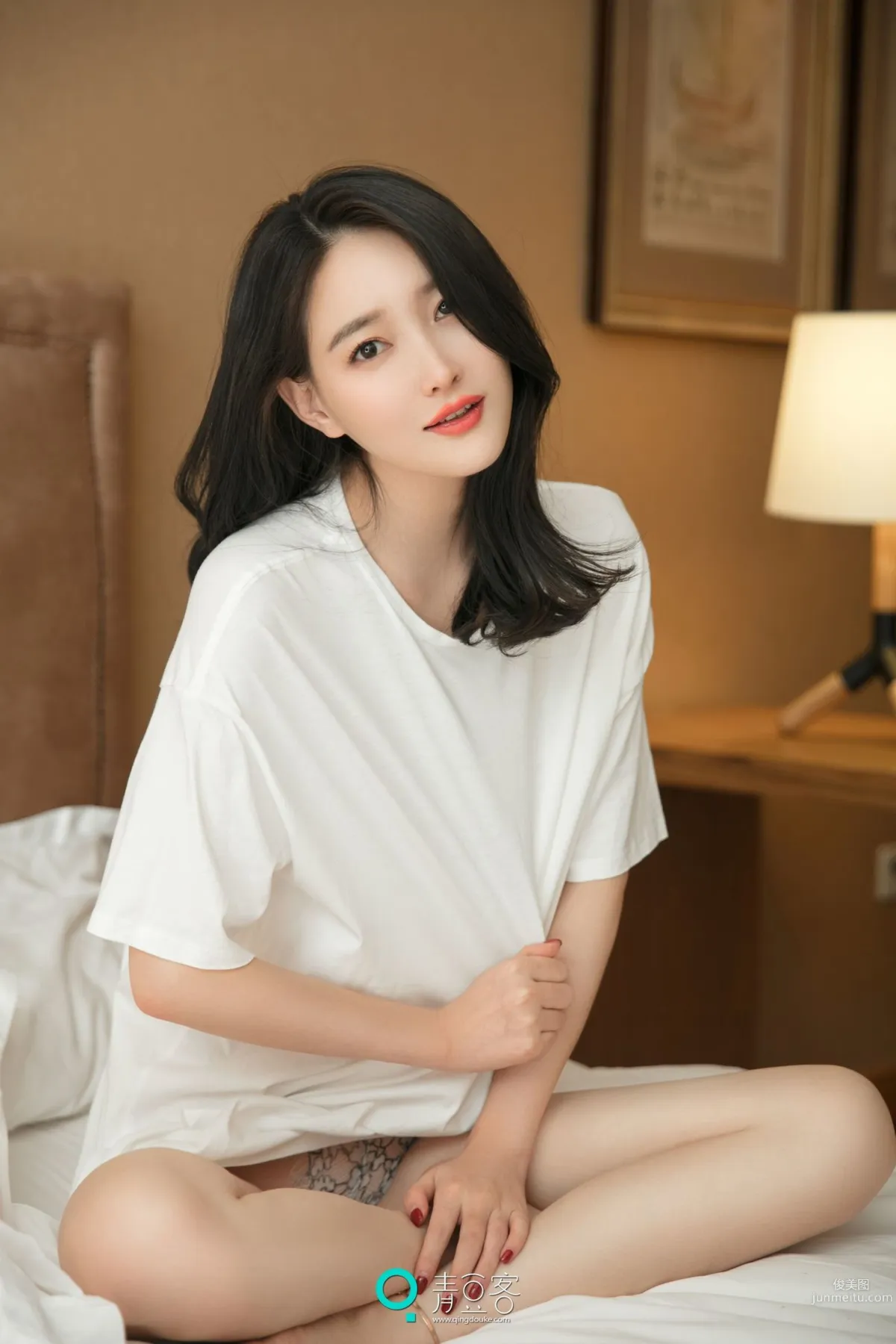 Xiao Tongxue Pajamas + See-Through + Uniform + T-Shirt [QingDouKe] Photo Set photo 43