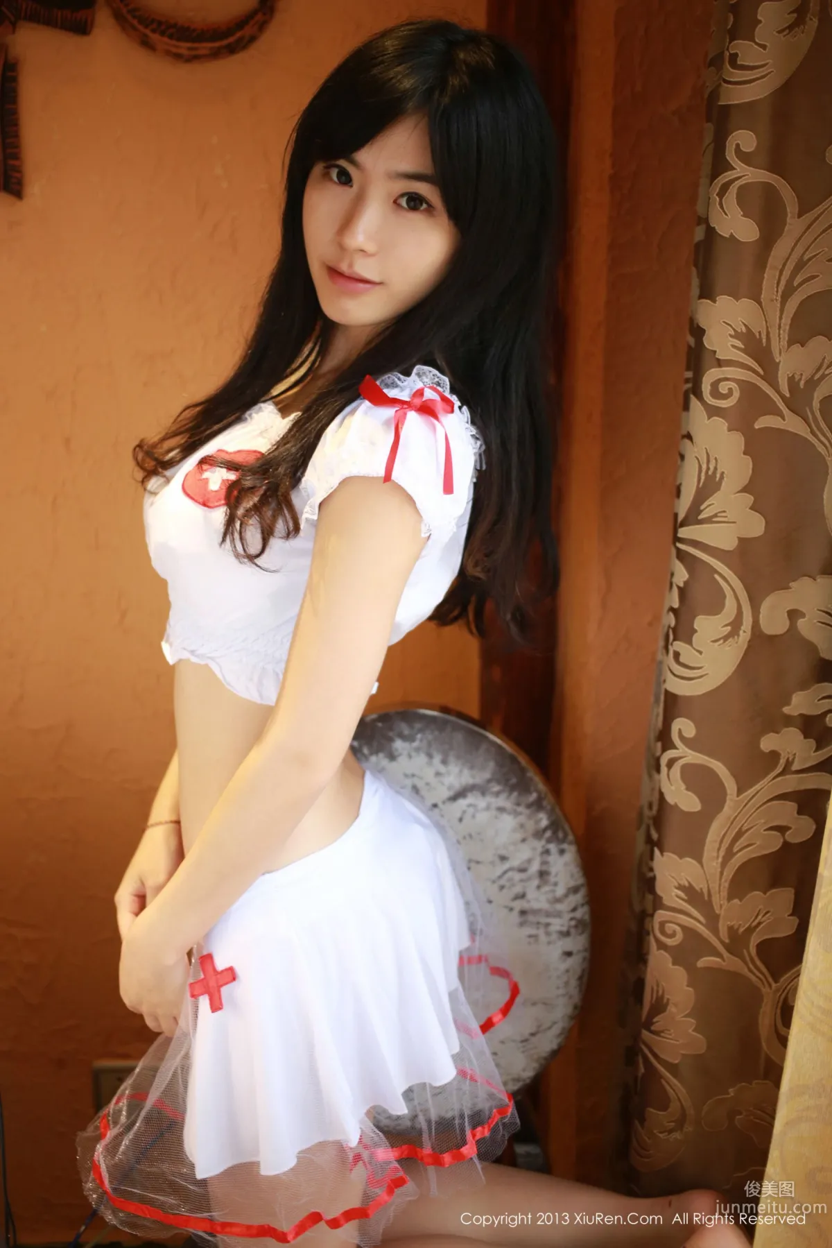 Liu Xueni Verna Black Lace, Garter Stockings, Nurse Outfit, Panties in Various Colors [XiuRen] No.010 Photo Set photo 9