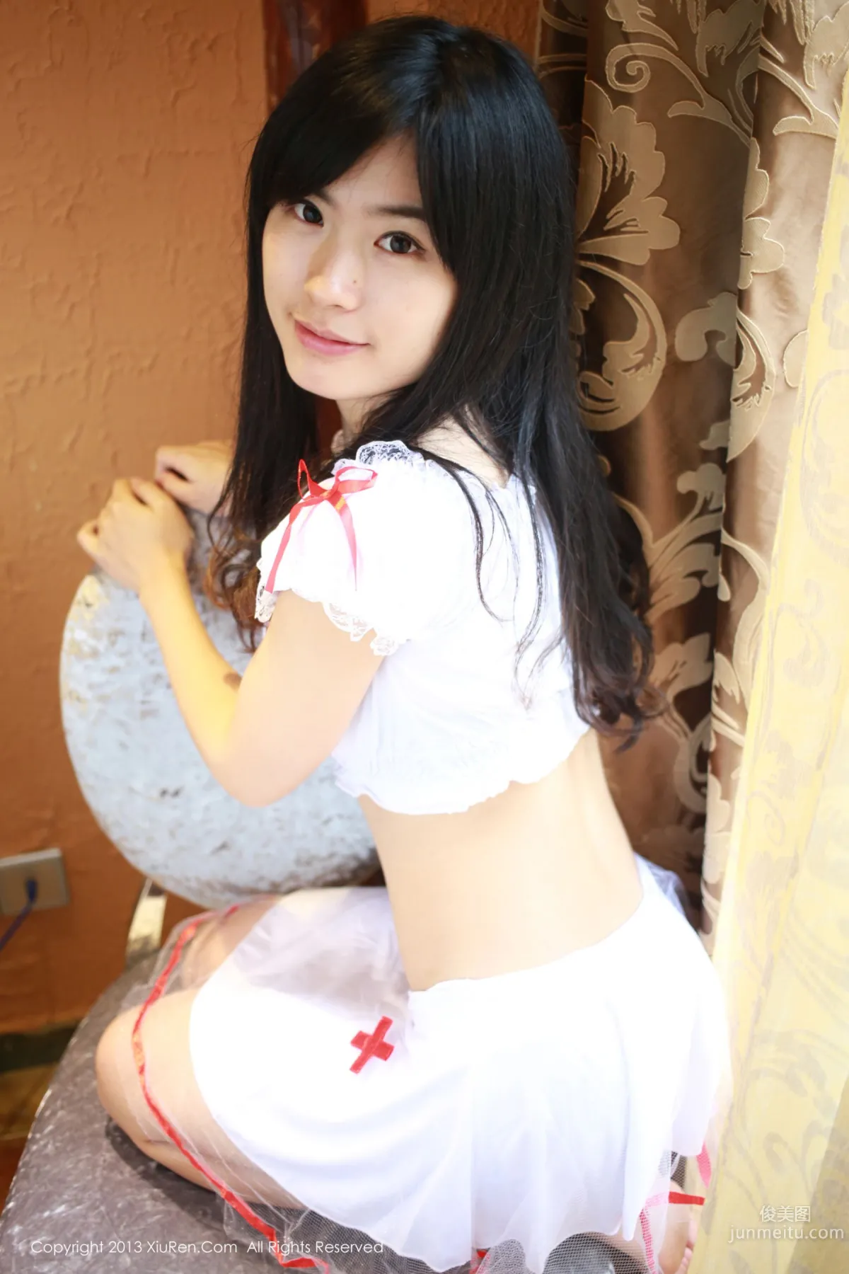 Liu Xueni Verna Black Lace, Garter Stockings, Nurse Outfit, Panties in Various Colors [XiuRen] No.010 Photo Set photo 10
