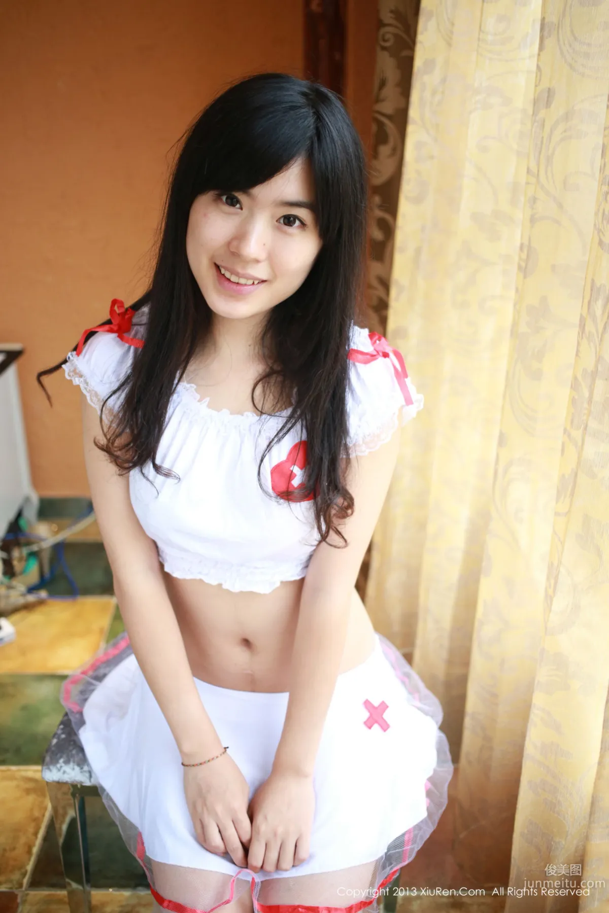 Liu Xueni Verna Black Lace, Garter Stockings, Nurse Outfit, Panties in Various Colors [XiuRen] No.010 Photo Set photo 12