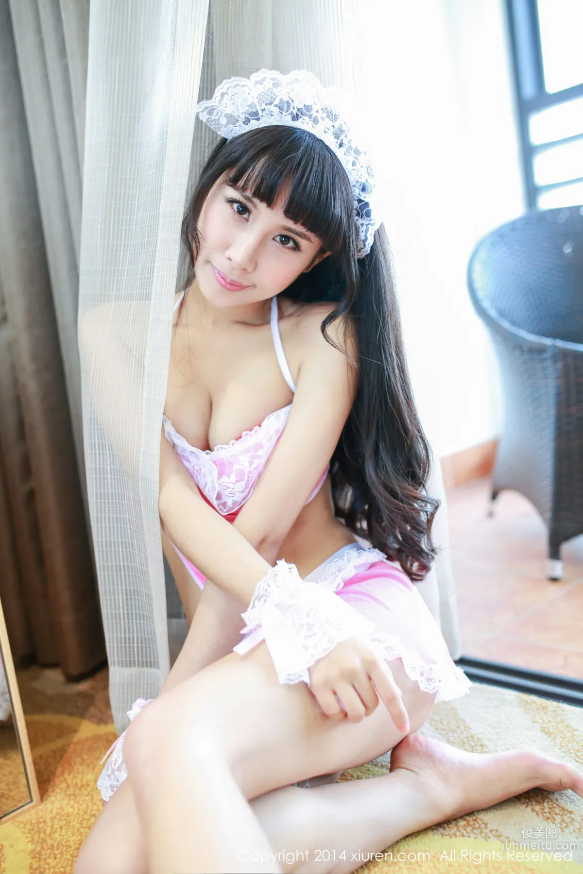 涵涵Blackangela《廚娘裝+貓耳cosplay》 [秀人網XiuRen] No.132 寫真集 6