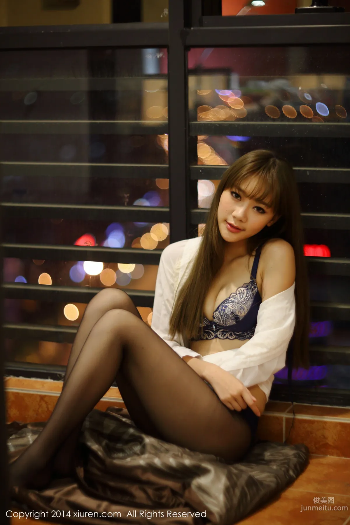 Youqi Qizi yuki, Black Stockings + Sexy Lingerie [XiuRen] No.174 Photo Set photo 15