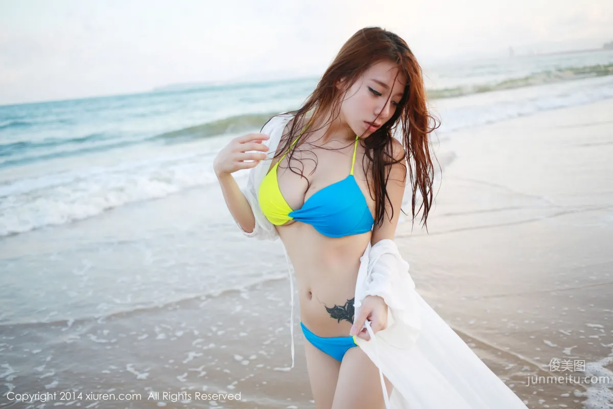 vetiver Jiabao Beier, Beach Bikini Photo Set [XiuRen] No.157 Photo Set photo 40