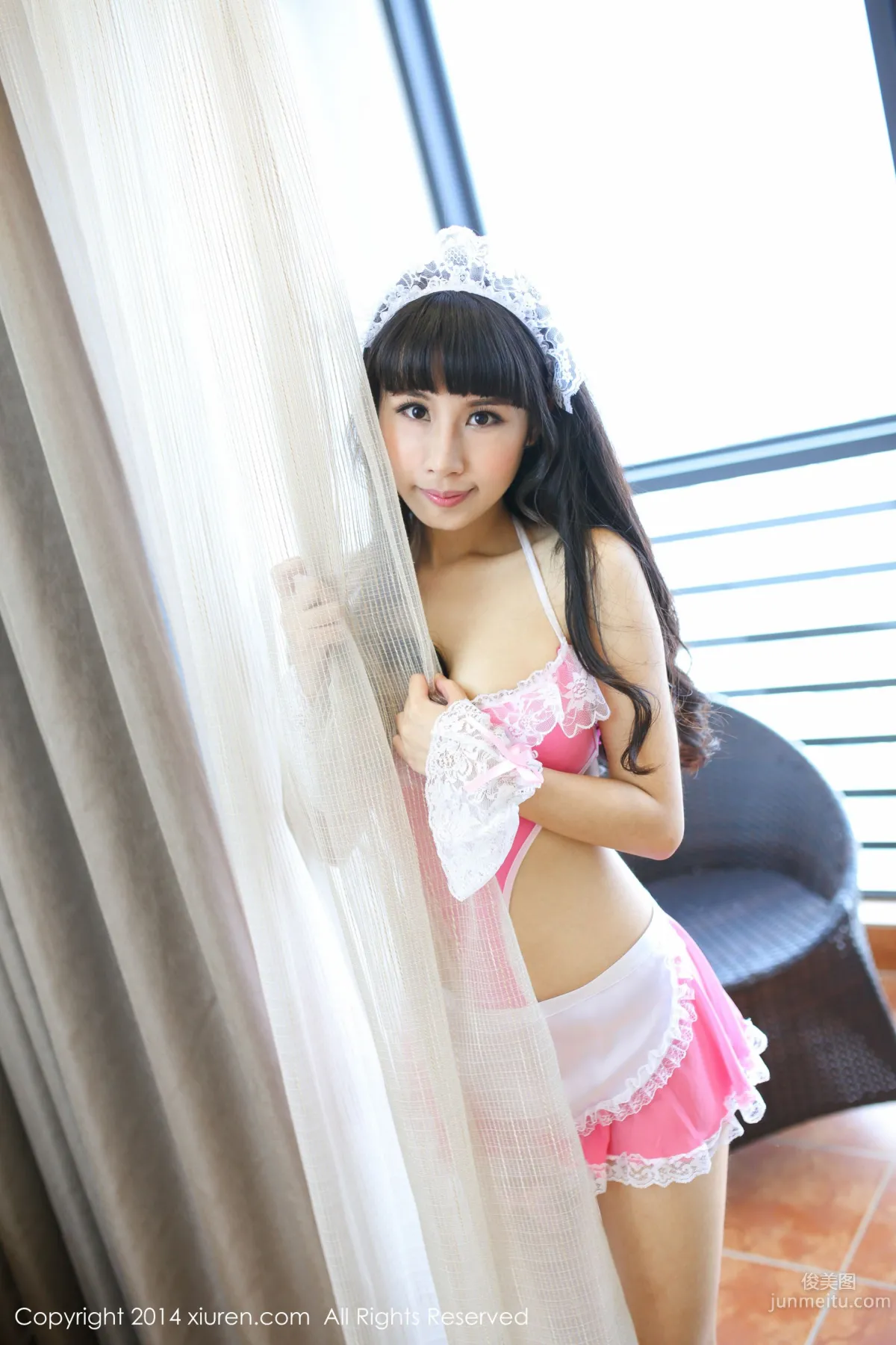 涵涵Blackangela《廚娘裝+貓耳cosplay》 [秀人網XiuRen] No.132 寫真集 1