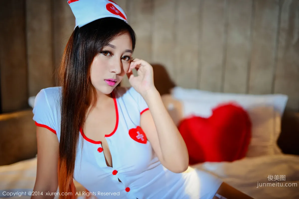 Zhou Meimei rachel Nurse Outfit + Kimono + SM Lingerie [XiuRen] No.222 Photo Set photo 2