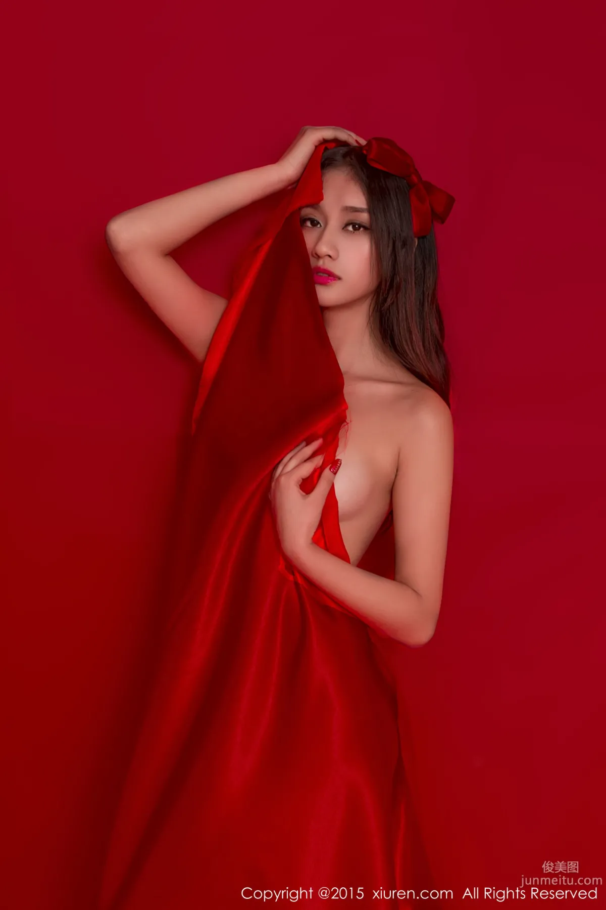 Shi Yu Jiejie, Red Background Theme [XiuRen] No.282 Photo Set photo 19