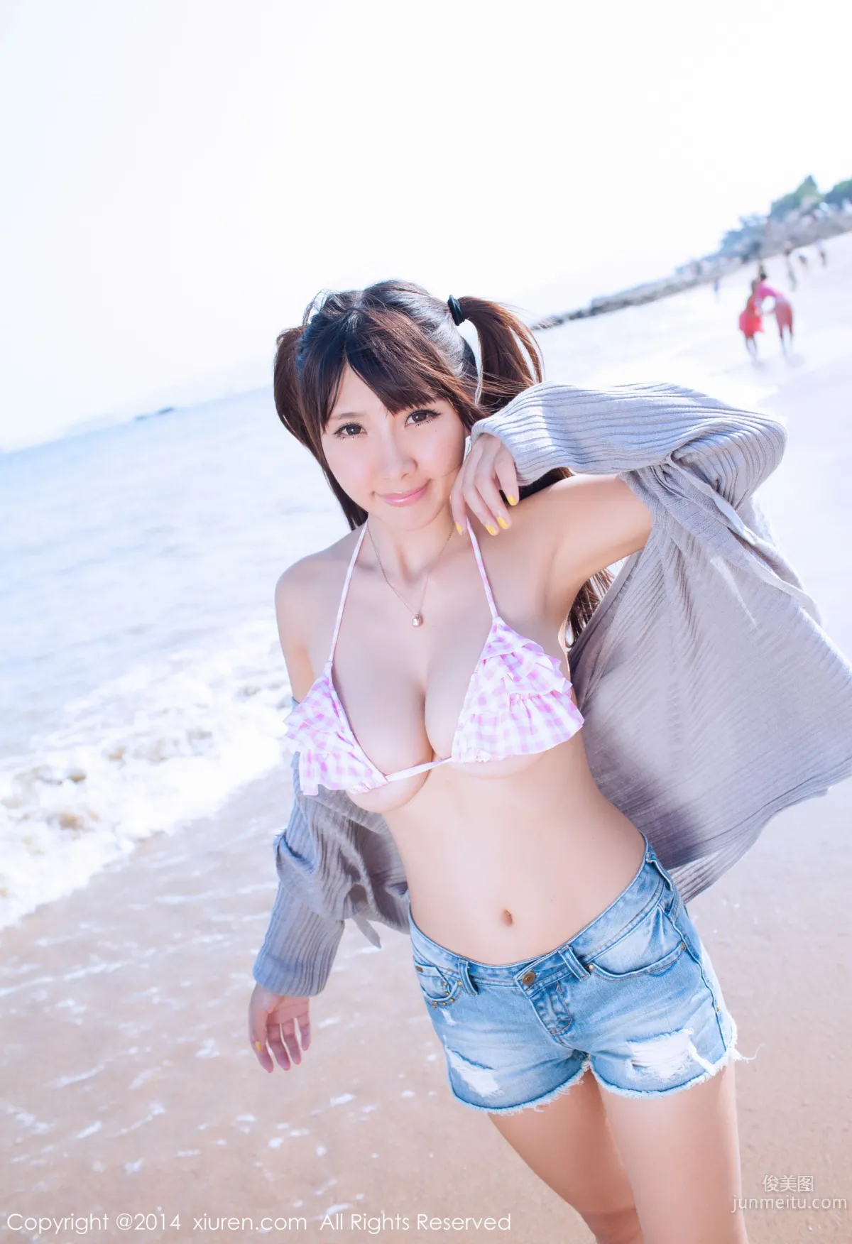 Li Zhenji/Xiaoqian sunny Big Bust Lingerie + Seaside Series [XiuRen] No.227 Photo Set photo 41