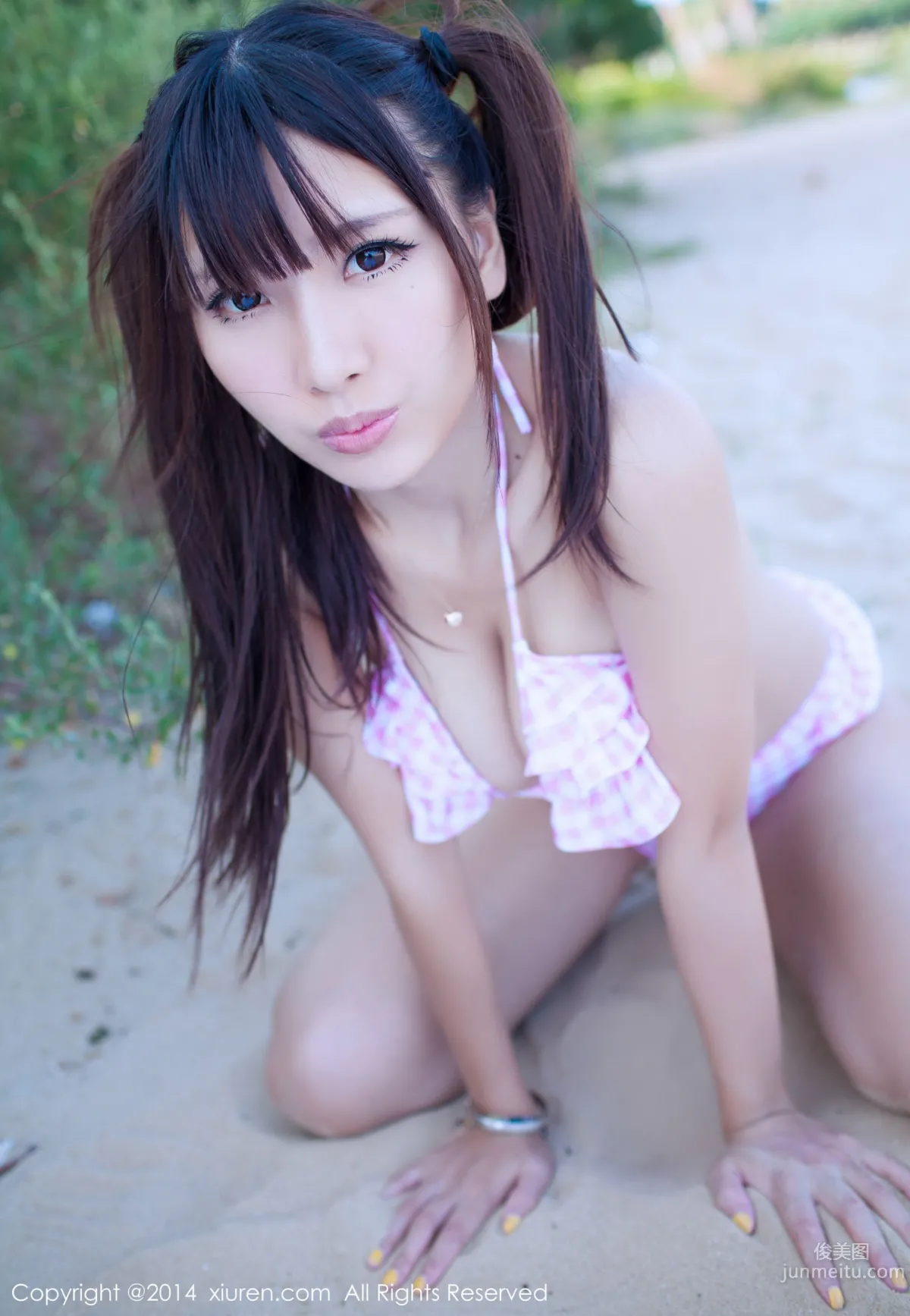 Li Zhenji/Xiaoqian sunny Big Bust Lingerie + Seaside Series [XiuRen] No.227 Photo Set photo 67