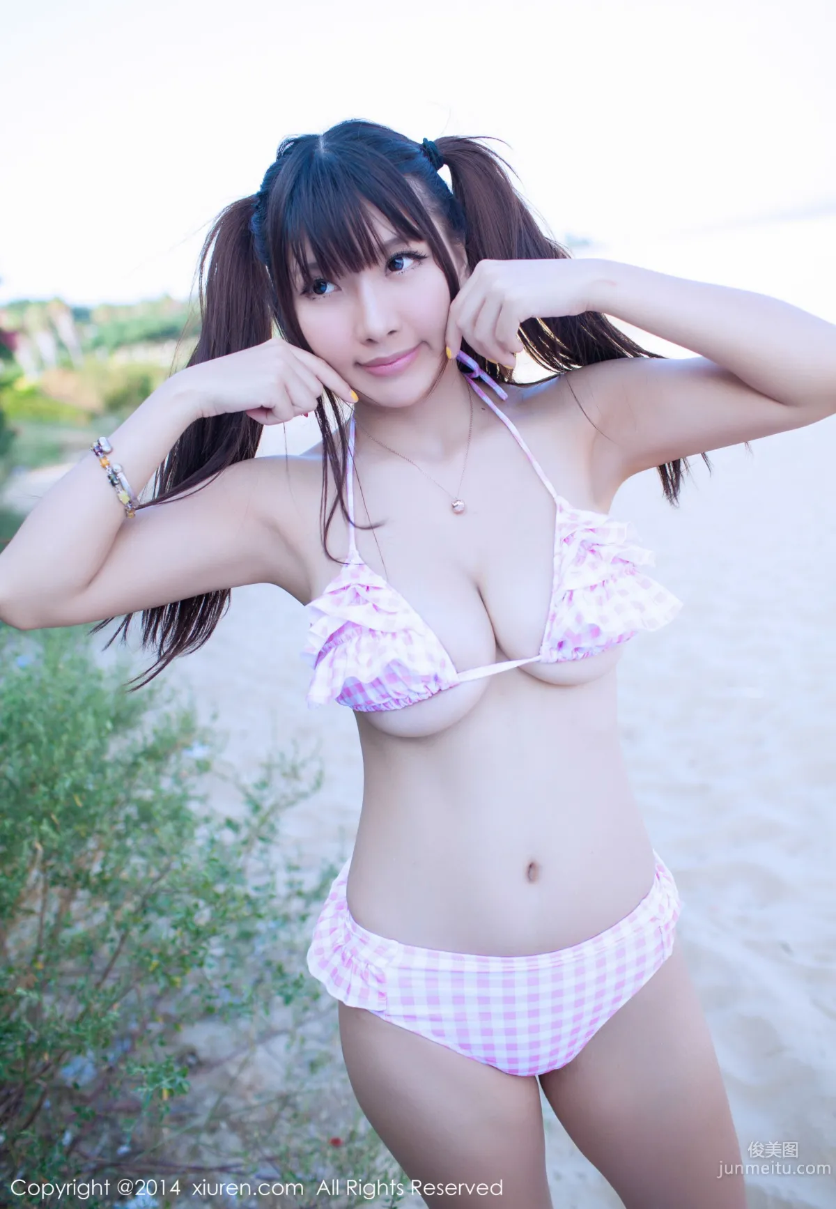 Li Zhenji/Xiaoqian sunny Big Bust Lingerie + Seaside Series [XiuRen] No.227 Photo Set photo 58