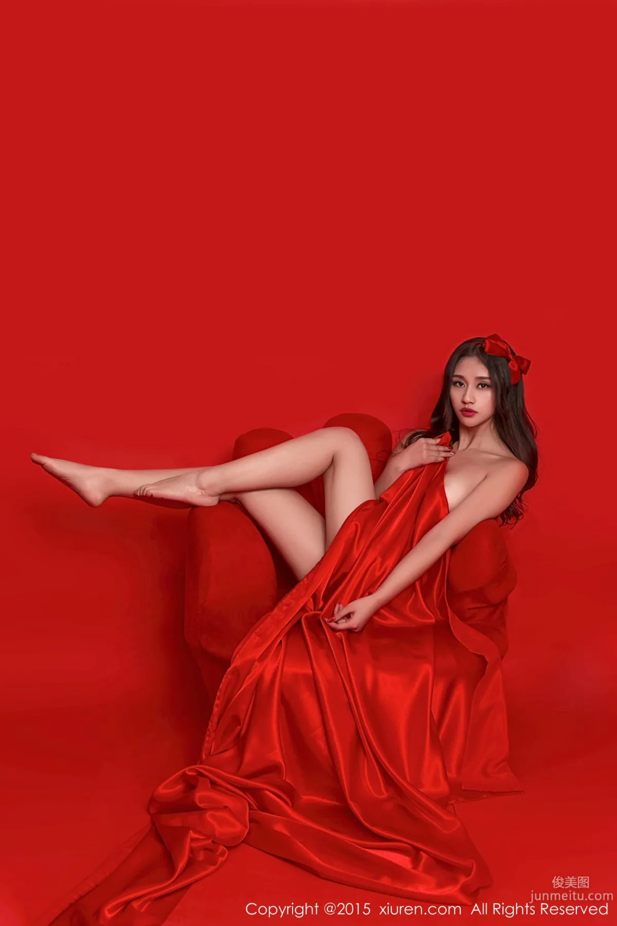 Shi Yu Jiejie, Red Background Theme [XiuRen] No.282 Photo Set photo 29