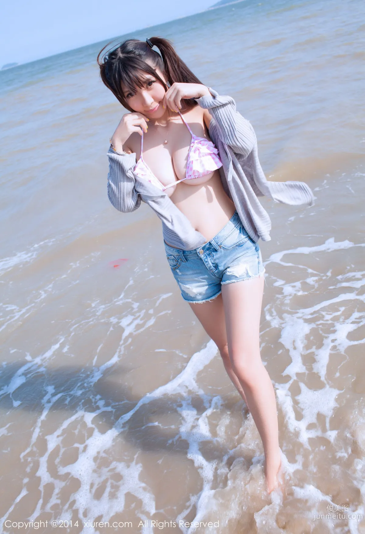 Li Zhenji/Xiaoqian sunny Big Bust Lingerie + Seaside Series [XiuRen] No.227 Photo Set photo 40