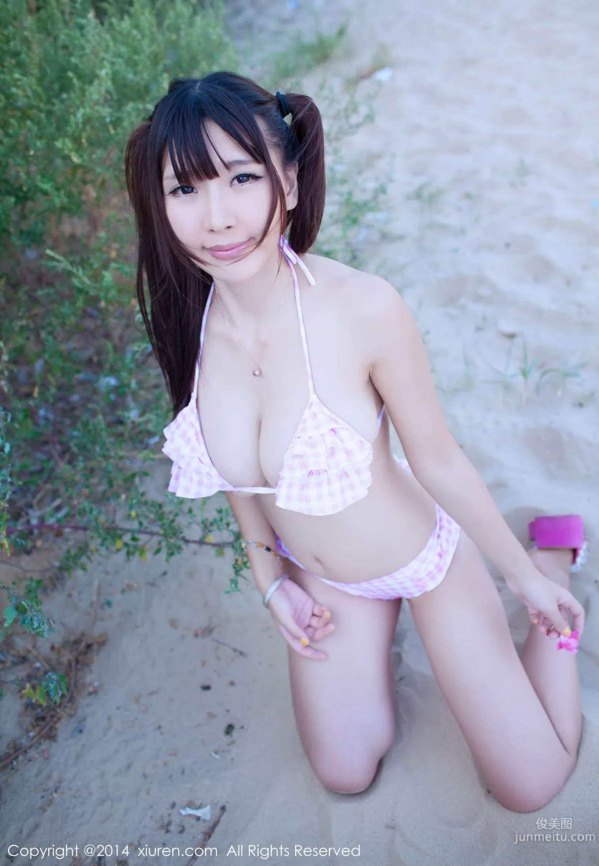 Li Zhenji/Xiaoqian sunny Big Bust Lingerie + Seaside Series [XiuRen] No.227 Photo Set photo 61