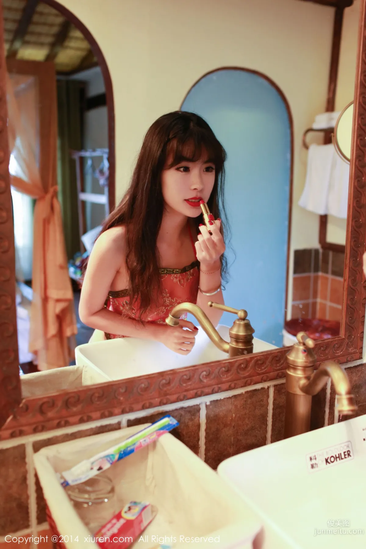 Liu Xueni Verna Lijiang Travel Shoot Sexy Dudou + Long Skirt Series [XiuRen] No.231 Photo Set photo 10