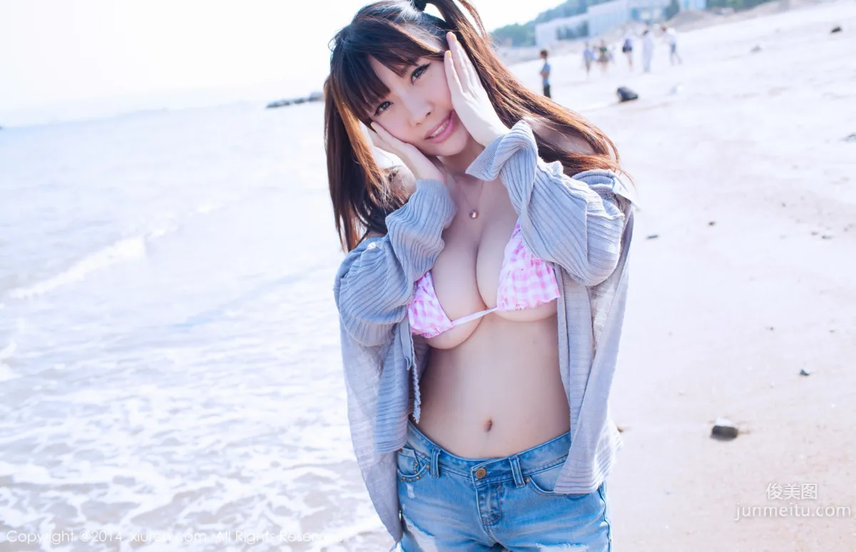 Li Zhenji/Xiaoqian sunny Big Bust Lingerie + Seaside Series [XiuRen] No.227 Photo Set photo 46