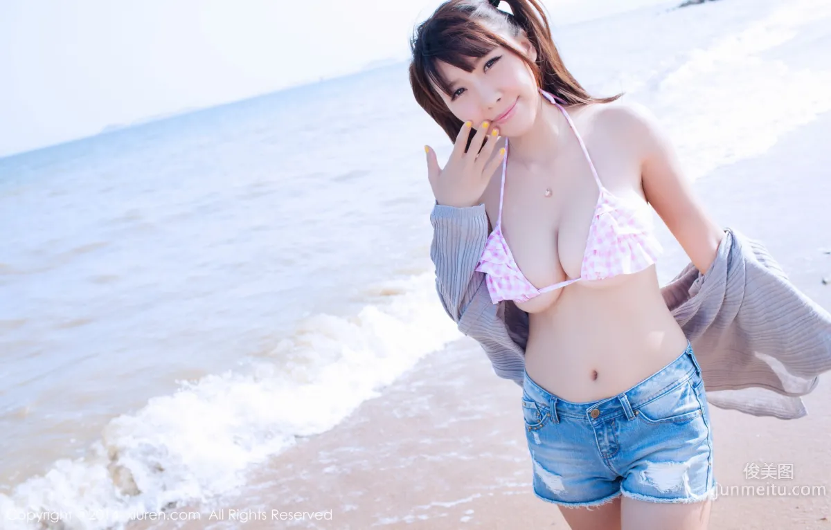 Li Zhenji/Xiaoqian sunny Big Bust Lingerie + Seaside Series [XiuRen] No.227 Photo Set photo 43