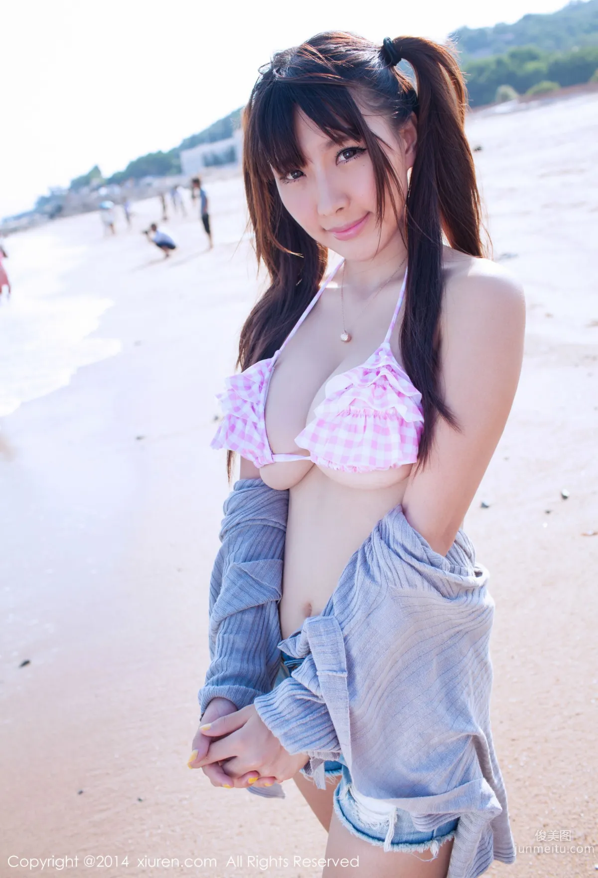Li Zhenji/Xiaoqian sunny Big Bust Lingerie + Seaside Series [XiuRen] No.227 Photo Set photo 45