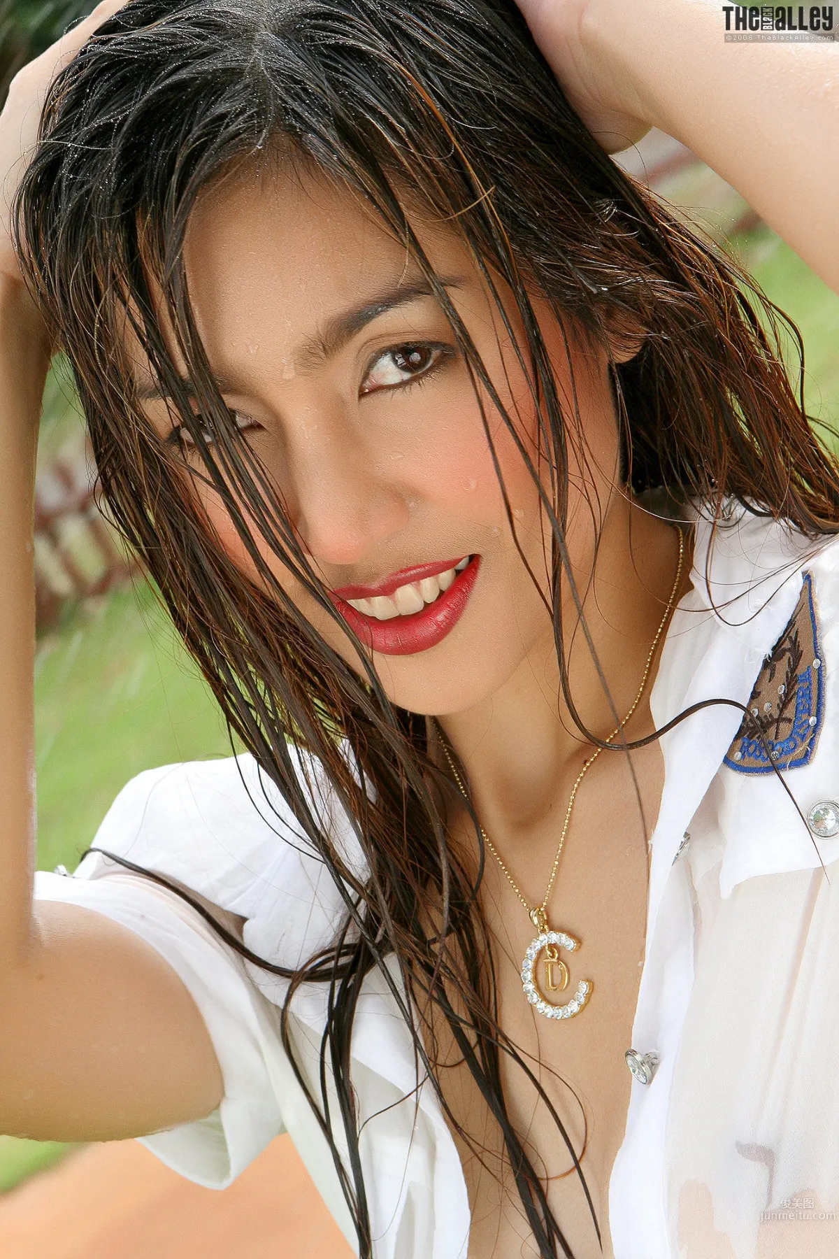 [The Black Alley] Grace Fernando Jeans and Shirt Wet Look Photo Set photo 21