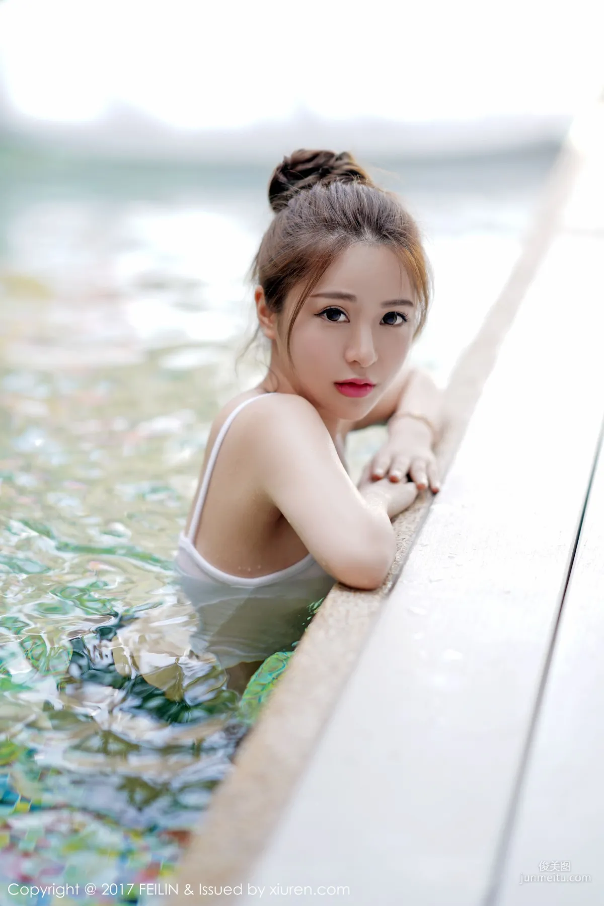 luna Zhang Jingyan 'Bikini + Bold Wet Look + Bathroom Bubble Bath' [FeiLin] Vol.114 Photo Set photo 10