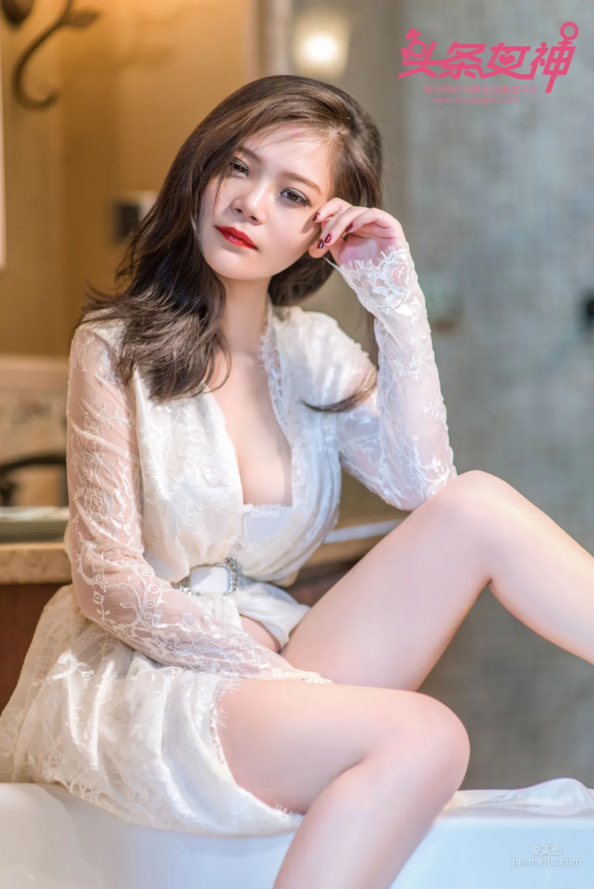 Xiao Mei 'Transparent Lustful Girl in the Bathroom' [TouTiao Goddess] Photo Set photo 5