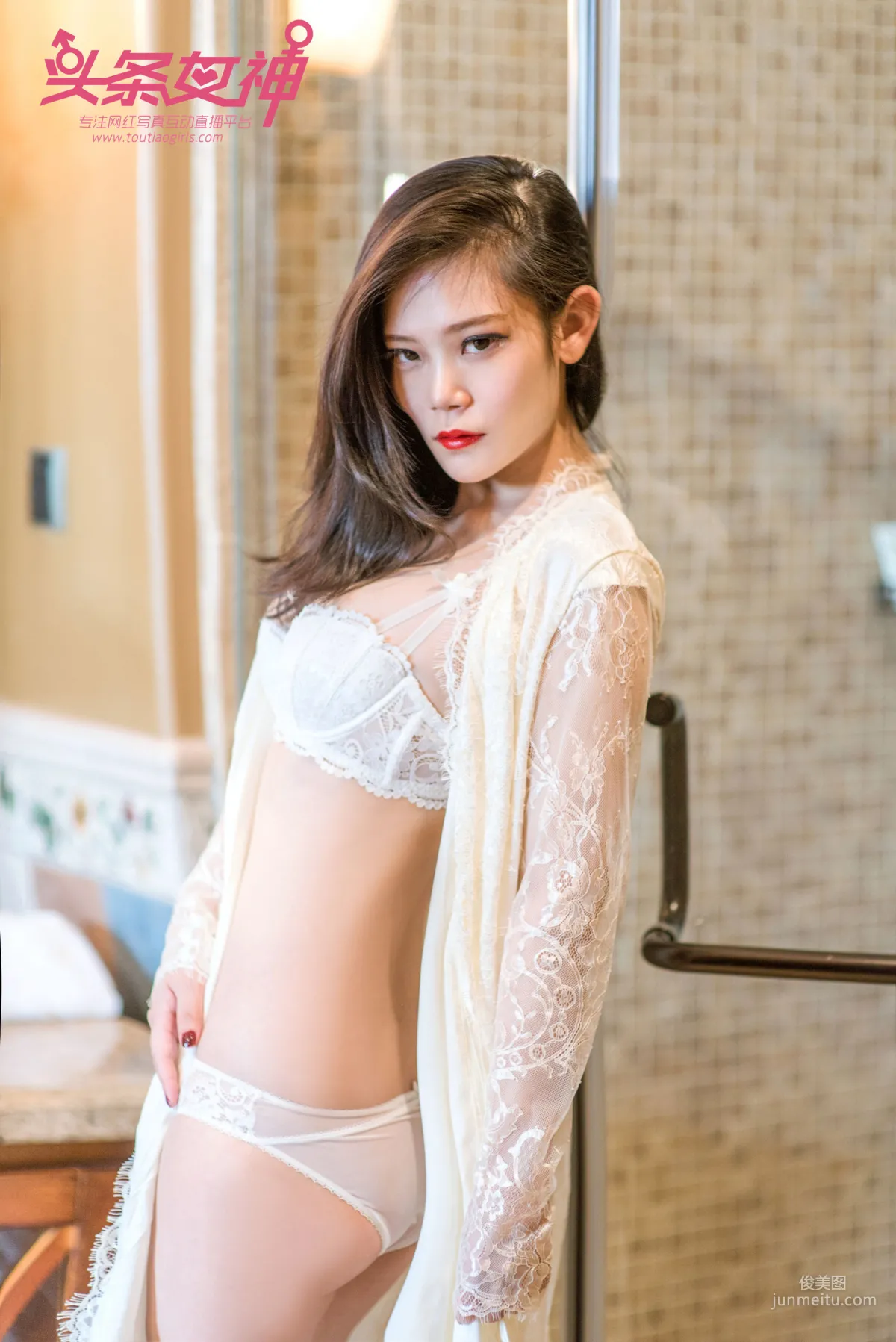 Xiao Mei 'Transparent Lustful Girl in the Bathroom' [TouTiao Goddess] Photo Set photo 8