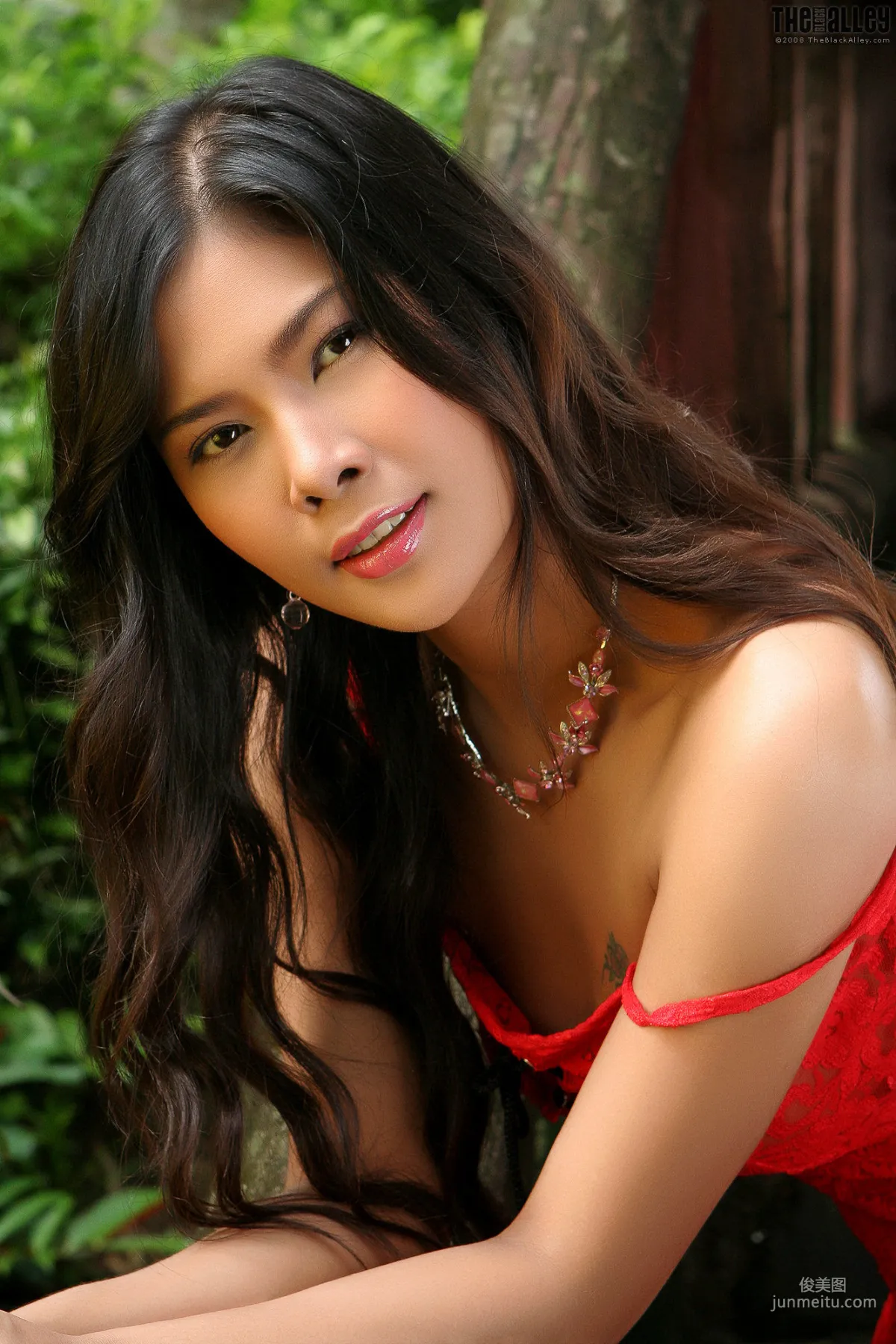 [The Black Alley] Nattheera Raiwan Lace Short Skirt Body Photography Photo Set photo 11