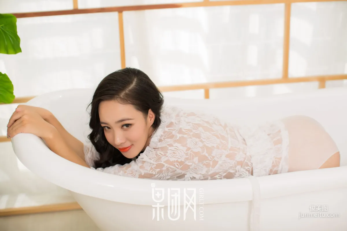 "White Lace & Black Bodysuit Fishnet Stockings" [Girlt] NO.085 Photo Set photo 4
