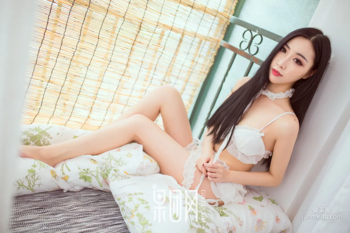 Xiao Yu, White Stockings Beautiful Photos [Girlt] NO.099 Photo Set photo 16