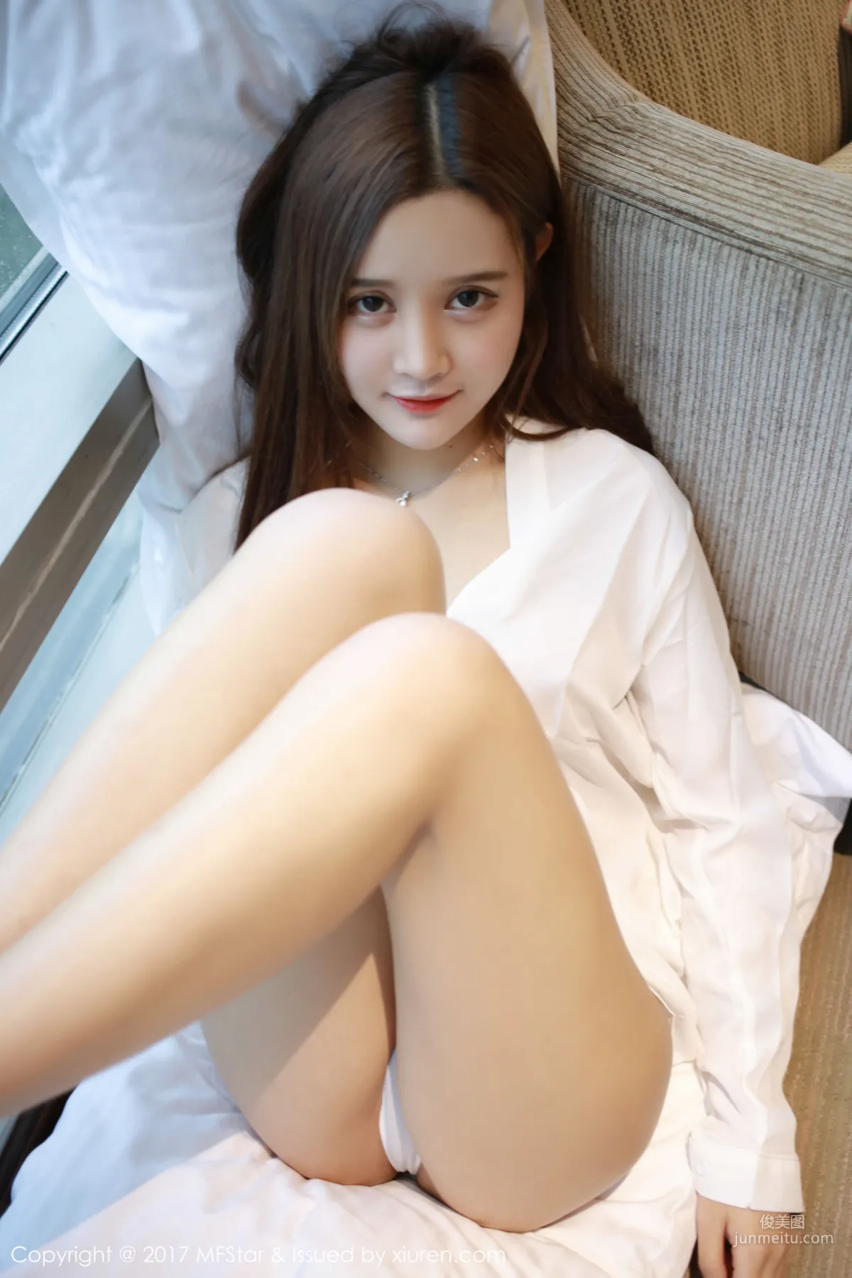 Shanshan, Sexy Bodysuit + White Shirt [MFStar] Vol.108 Photo Set photo 48