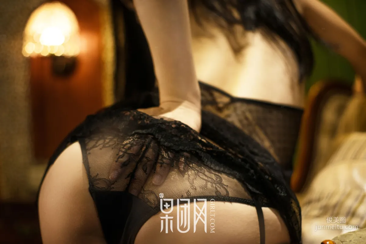 EMILY《Wrapped in Black Stockings, Oriental Beauty Blooms for You Tonight》 [Girlt] NO.071 Photo Set photo 6