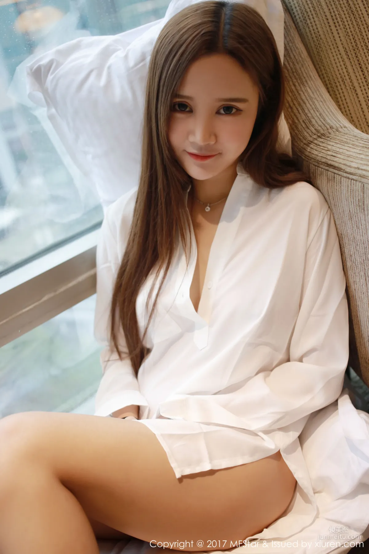 Shanshan, Sexy Bodysuit + White Shirt [MFStar] Vol.108 Photo Set photo 37