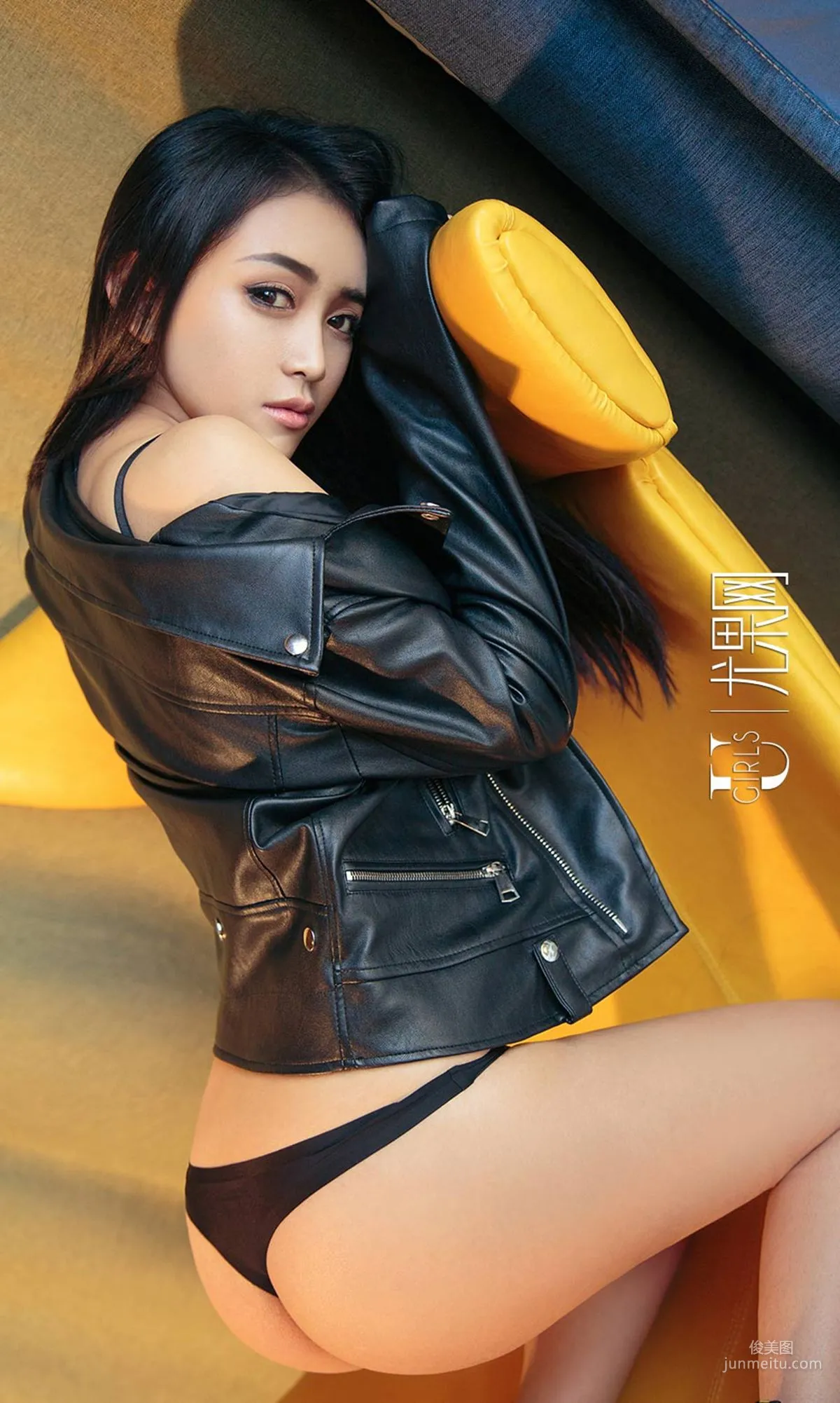 Yi Fan Open Leather Jacket [Ugirls App] NO.915 Photo Set photo 26