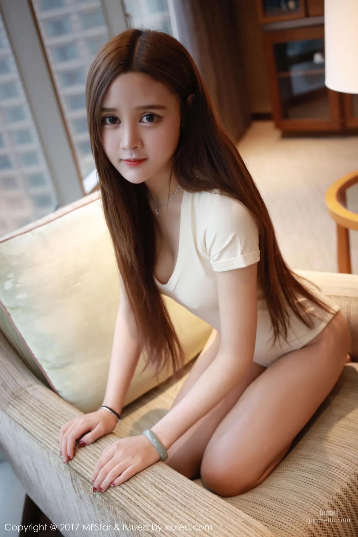 姗姗《性感连体装+白衬衫》 [模范学院MFStar] Vol.108 写真集1