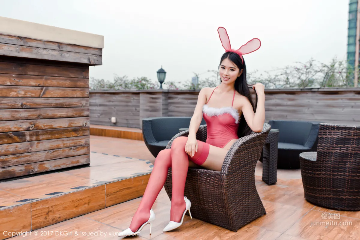 High-Face-Value Beauty @A Baobao, Lace Lingerie + Bunny Girl [DKGirl] Vol.041 Photo Set photo 38