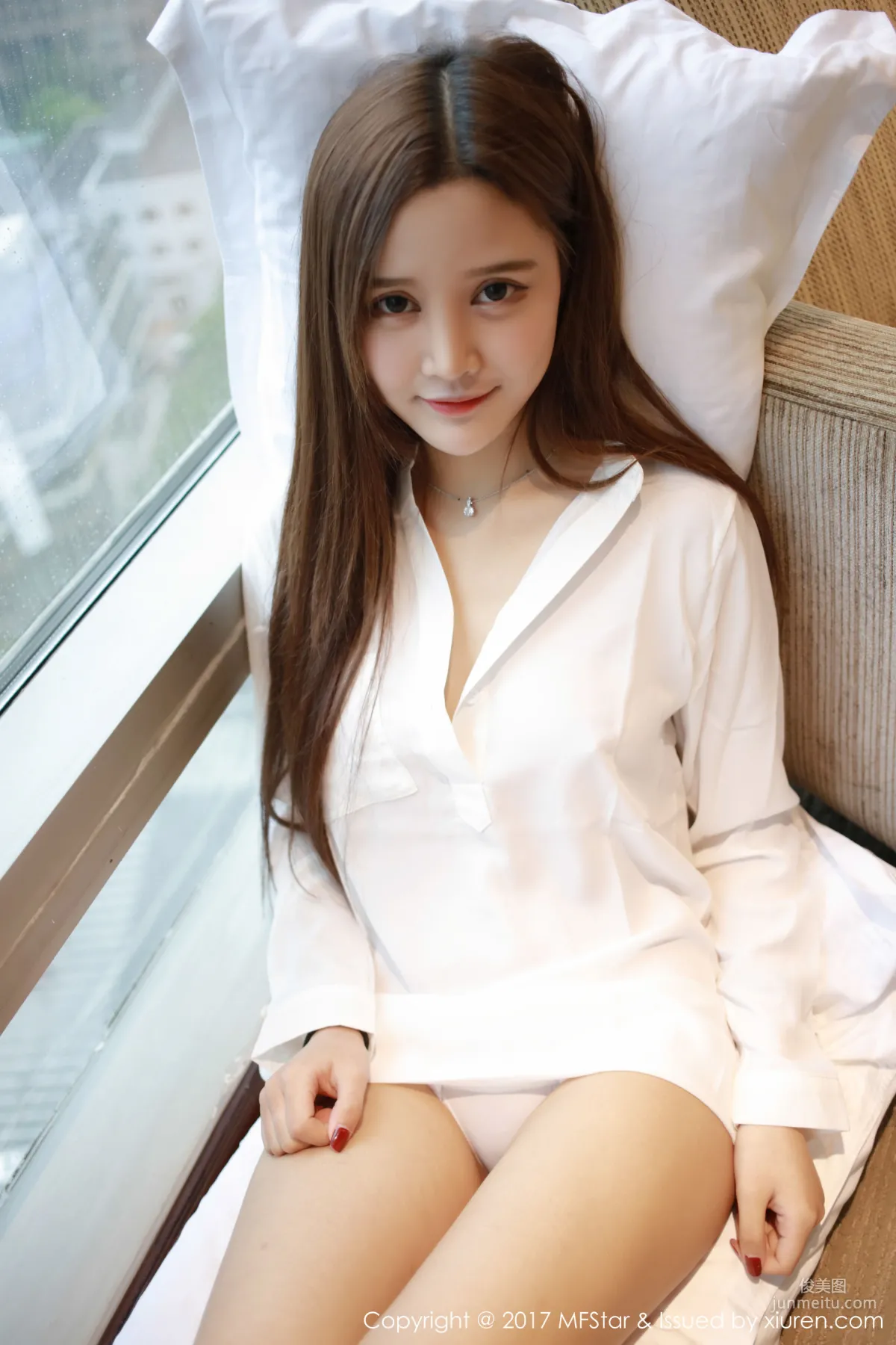 Shanshan, Sexy Bodysuit + White Shirt [MFStar] Vol.108 Photo Set photo 38