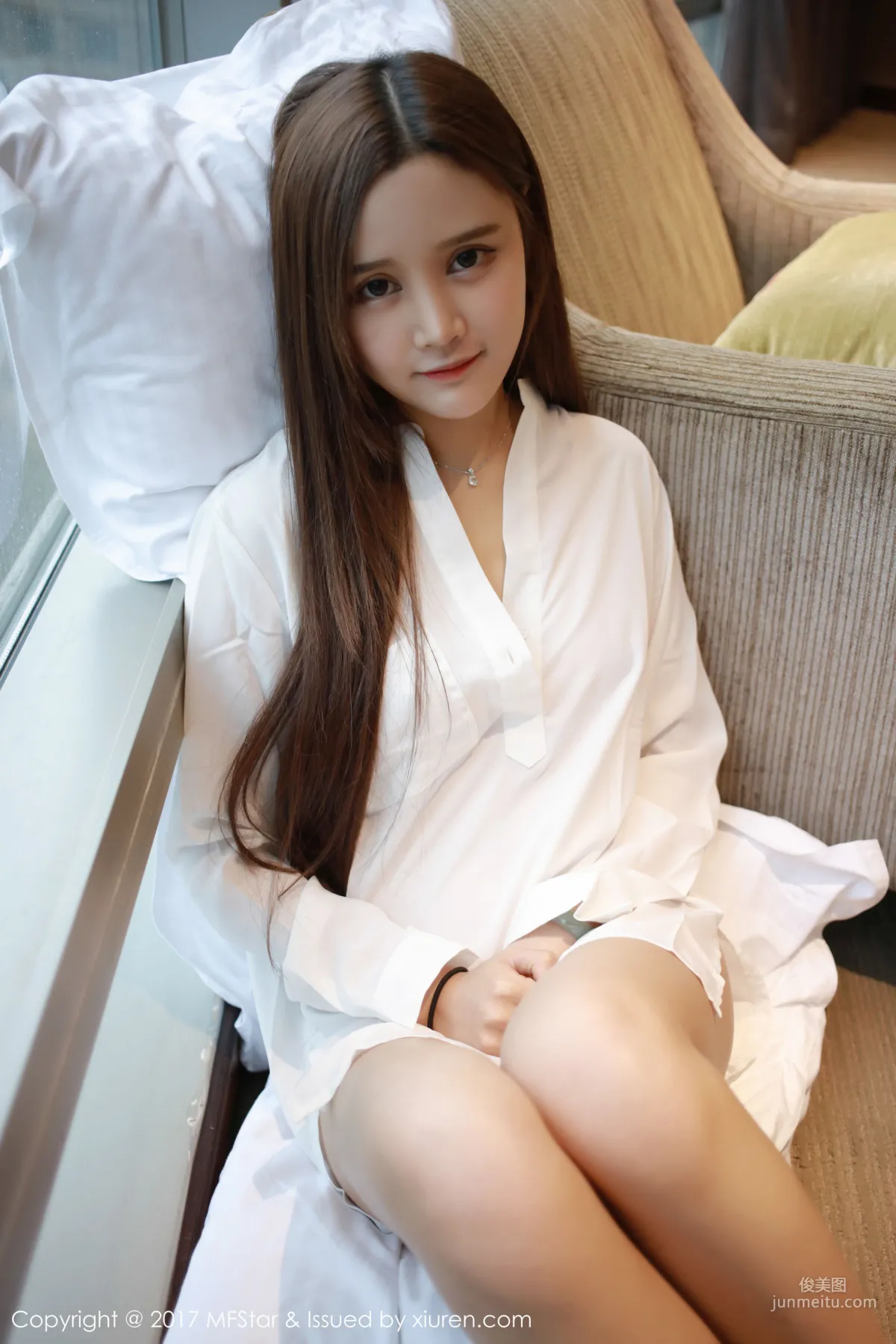 Shanshan, Sexy Bodysuit + White Shirt [MFStar] Vol.108 Photo Set photo 36