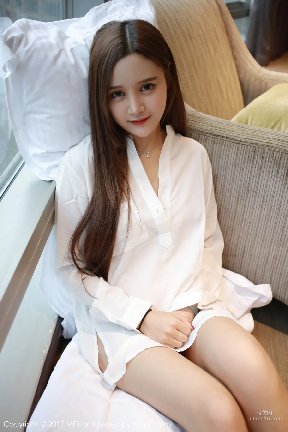 Shanshan, Sexy Bodysuit + White Shirt [MFStar] Vol.108 Photo Set photo 35