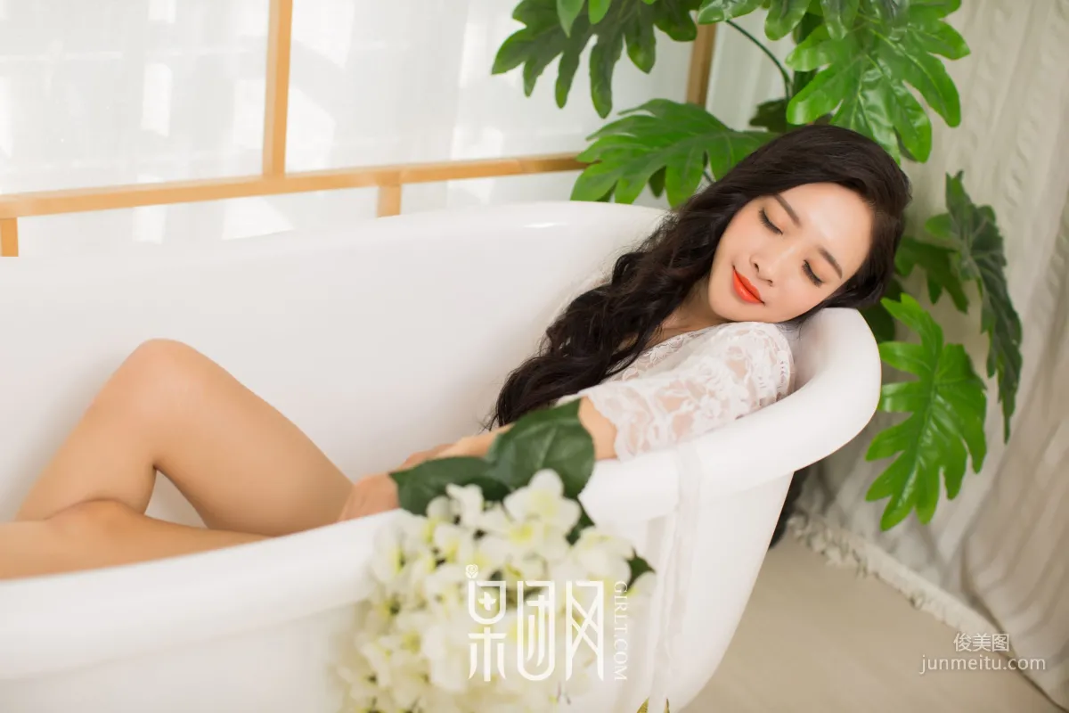 "White Lace & Black Bodysuit Fishnet Stockings" [Girlt] NO.085 Photo Set photo 6