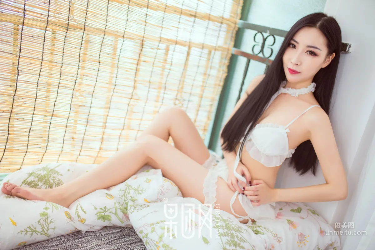 Xiao Yu, White Stockings Beautiful Photos [Girlt] NO.099 Photo Set photo 17