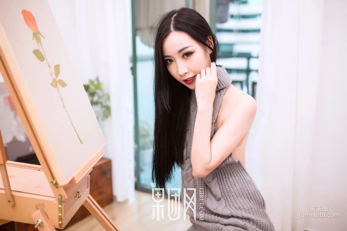 Yu Er, Black Stockings Temptation! [Girlt] NO.081 Photo Set photo 88